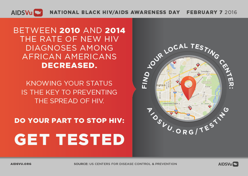 Knowing your status is the key to preventing the spread of HIV: AIDSVu.org/Testing