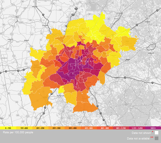 aids ratio in atlanta