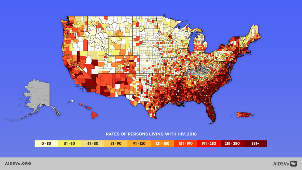 AIDSVu’s Annual Maps and Data Updated To Visualize HIV Where You Live